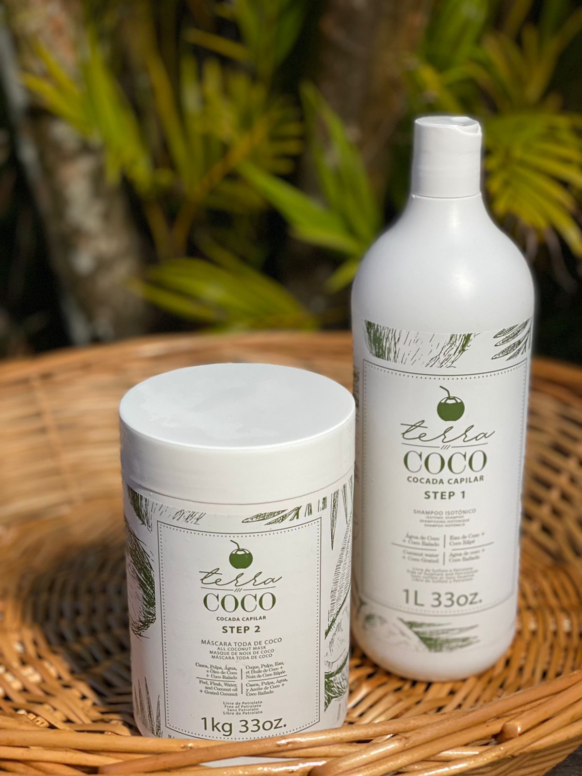 Combo Shampoo Isotônico 1L e Máscara Toda de Coco 1Kg - Terra Coco